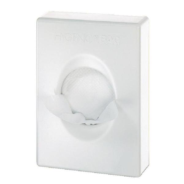 Katrin Plastic Dispenser For Sanitary Hygiene Bags, White